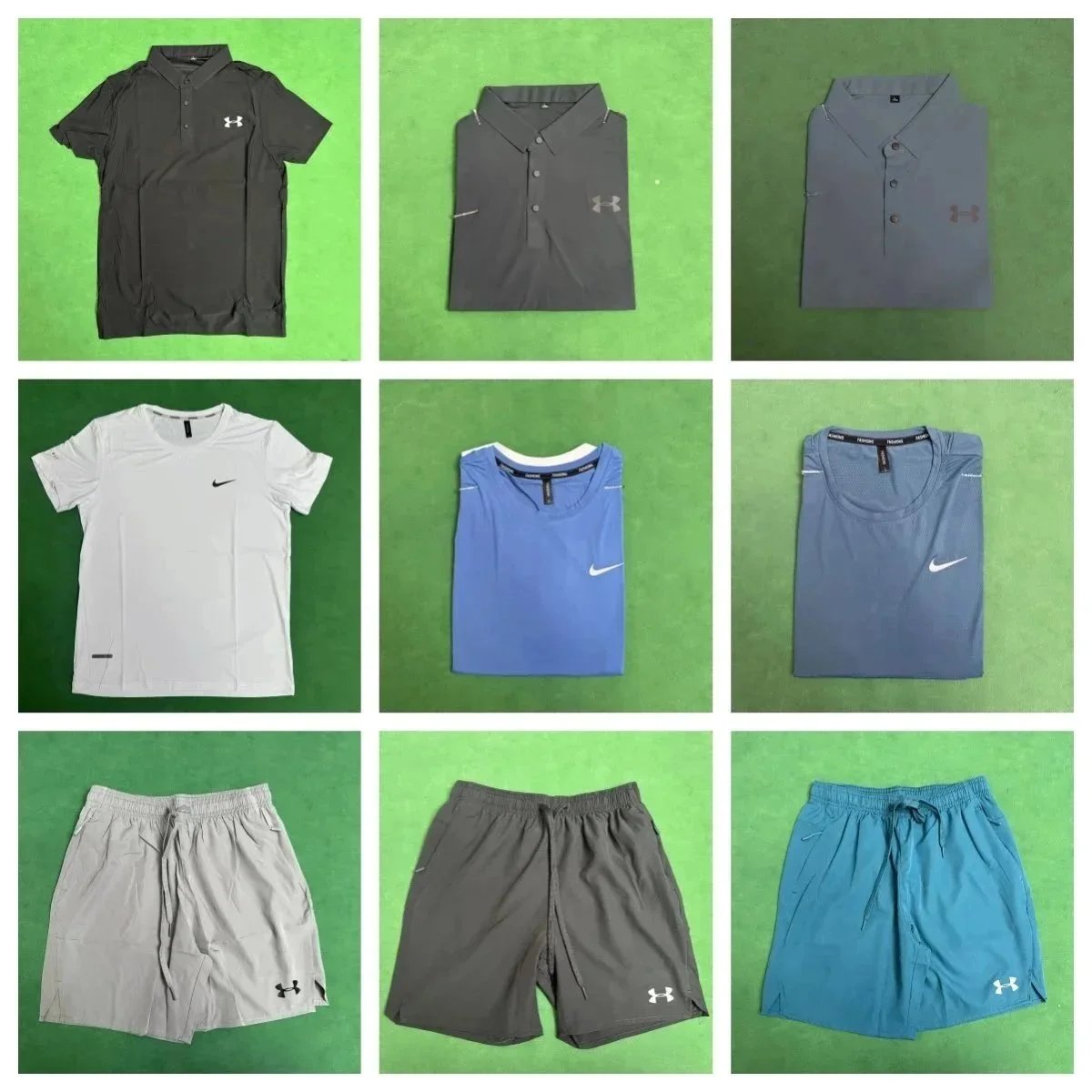 Under Armour Tech Polo / Nike Dri-FIT T-Shirt & Shorts Set [25 styles], product listing image