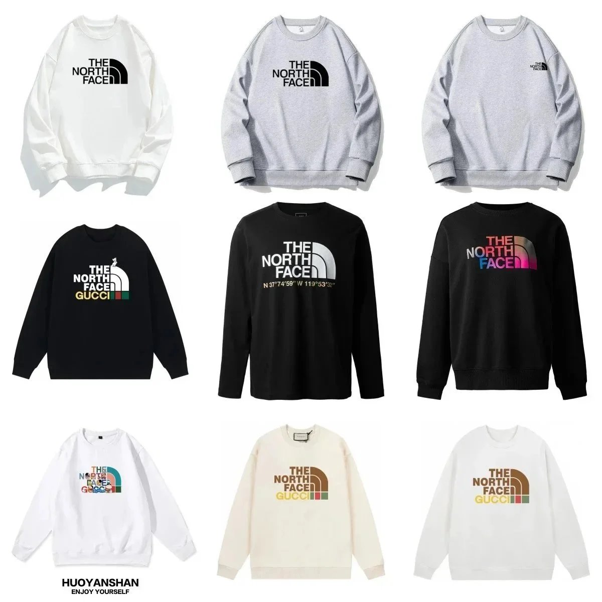 The North Face x Gucci Collaborative Logo Sweatshirts [40 styles], product listing image