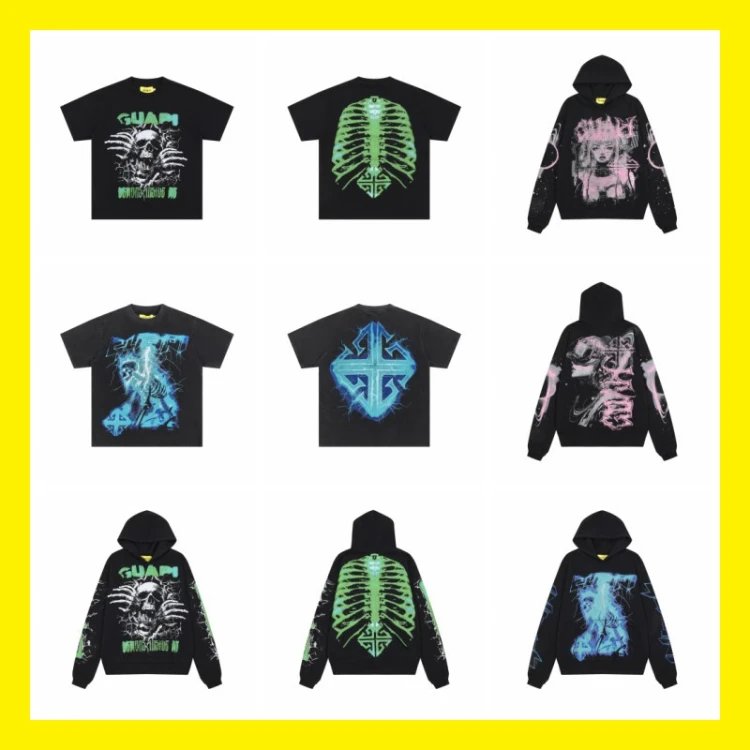 GUAM Skeleton & Graphic T-Shirts/Hoodies [6 styles], product listing image