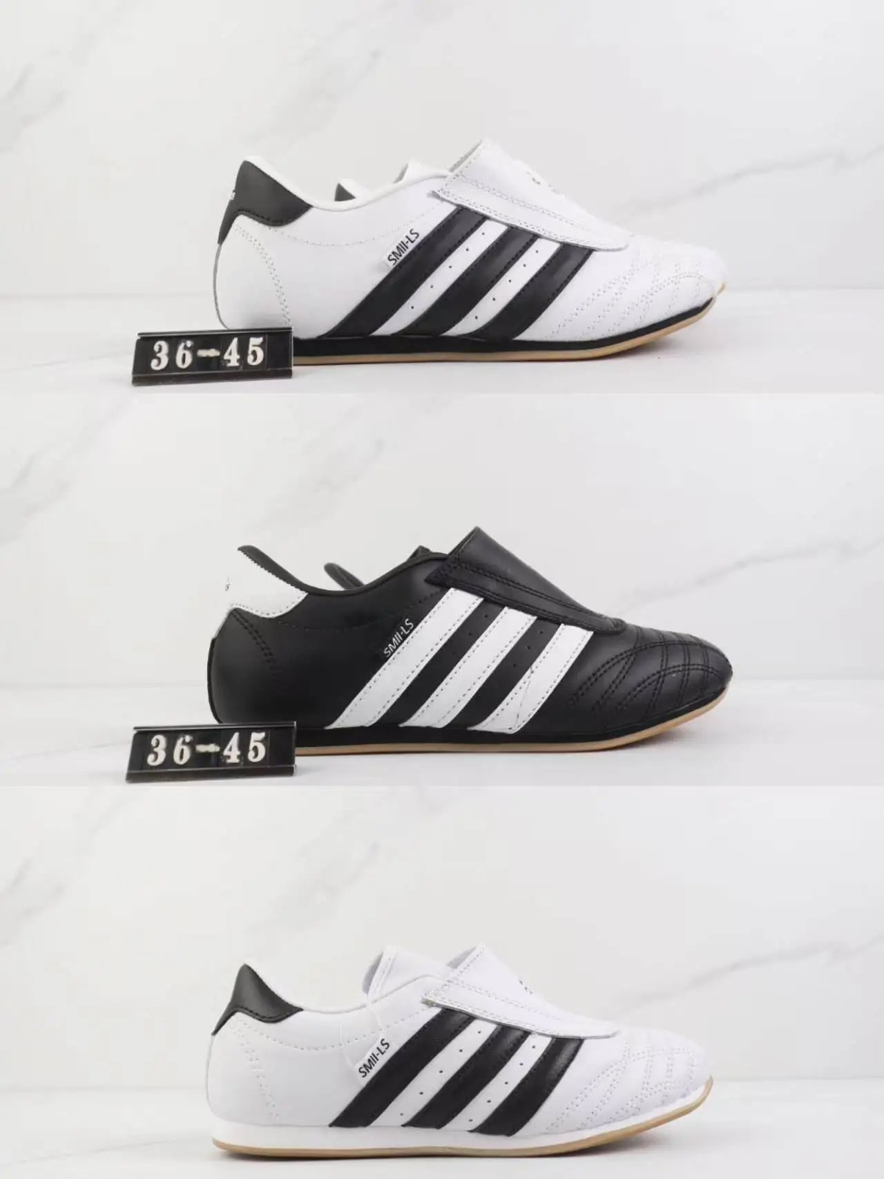 SMI-LS Classic Three-Stripe Indoor Soccer Shoes, product listing image