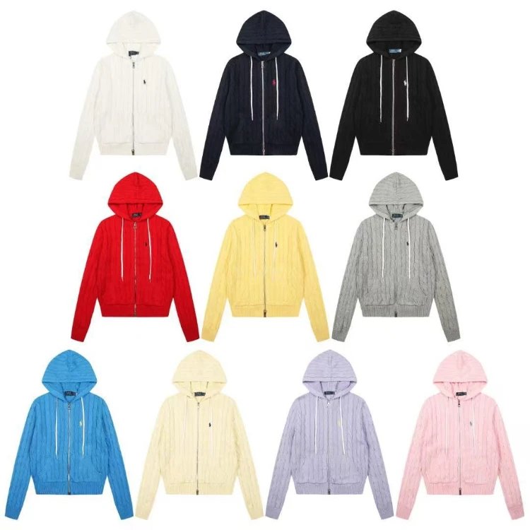 Ralph Lauren Cable Knit Hooded Zip-Up jumper [10 styles], product listing image
